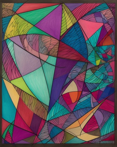 geometric doodle coloring page