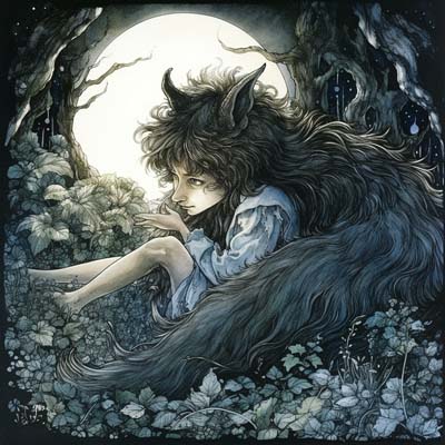 fairy, half human child