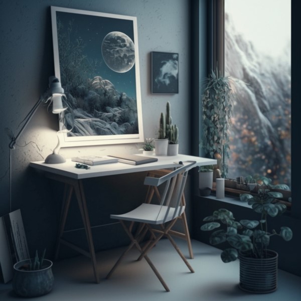 calm work space
