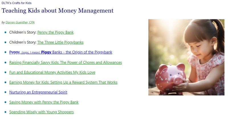 DLTK's Money Management